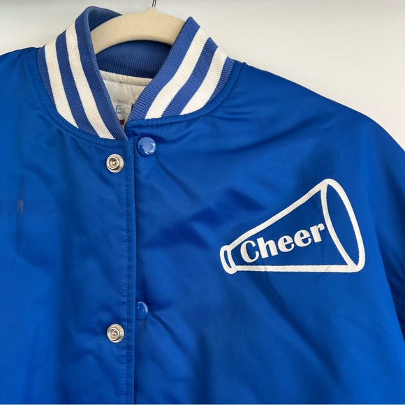 Vintage Men’s ODLP Cheer Team Blue Varsity Jacket Size M - Picture 3 of 8